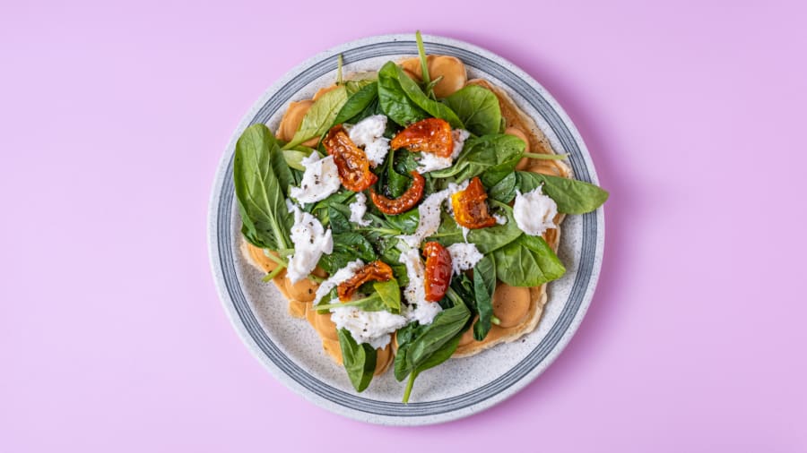 2. Mozarella, dried tomato, baby spinach, freshly grounded black pepper