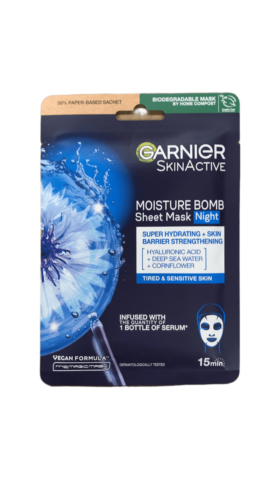 Garnier SkinActive Moisture Bomb nætur blaðmaski 28 g