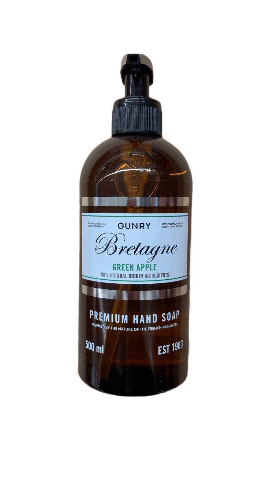 Gunry Bretagne handsápa – grænt epli 500 ml