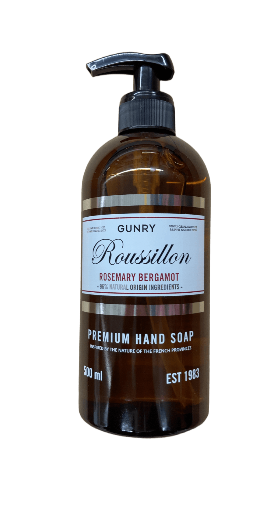 Gunry Premium handsápa rósmarín og bergamót 500 ml