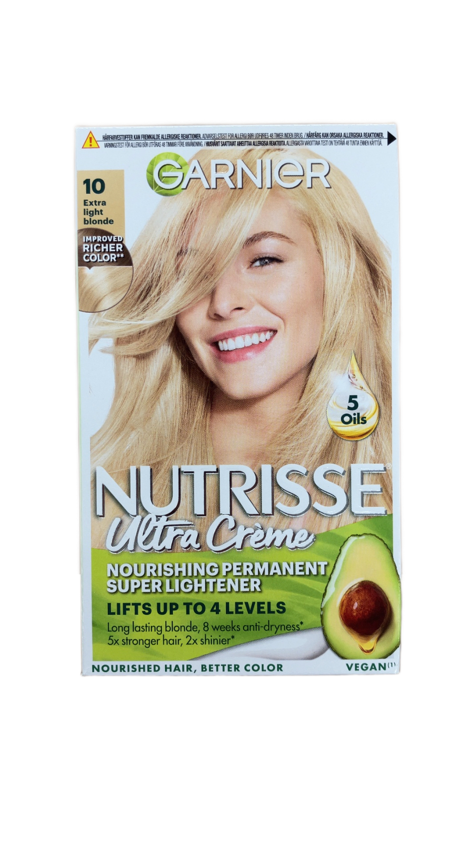 Garnier Nutrisse Ultra Creme Ofurljósari 10 Aukaljós ljósblond 160 ml