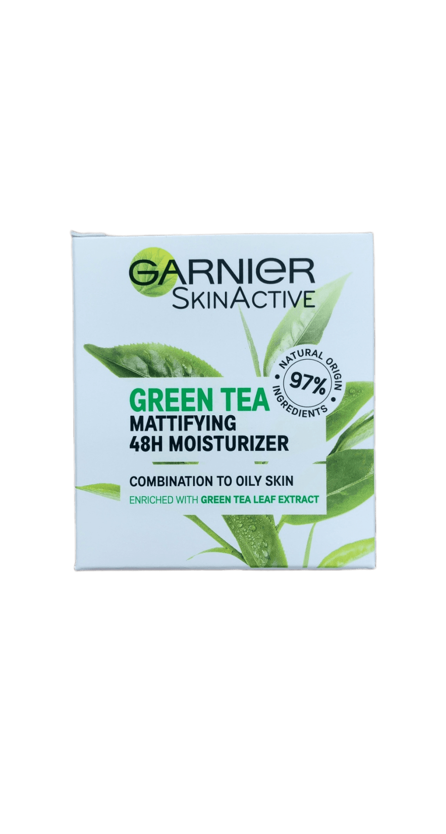 Garnier SkinActive Grænt te mattandi 48 klst. rakakrem (fyrir blandaða til feita húð) 50 ml