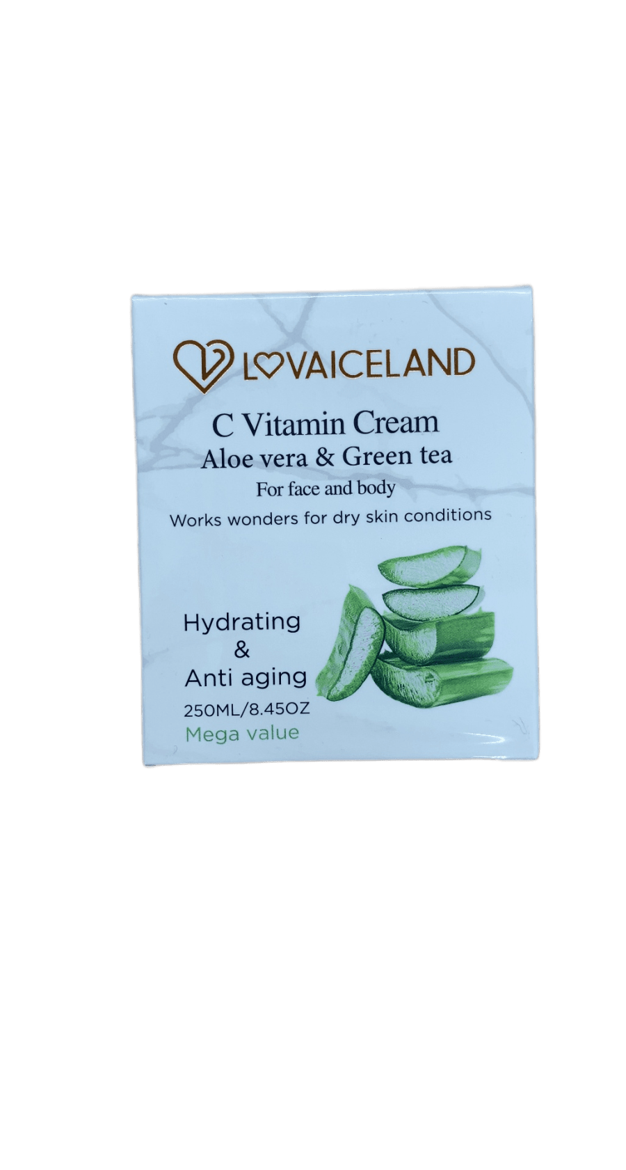 LOVAICELAND C-vítamín krem Aloe Vera & grænt te 250 ml