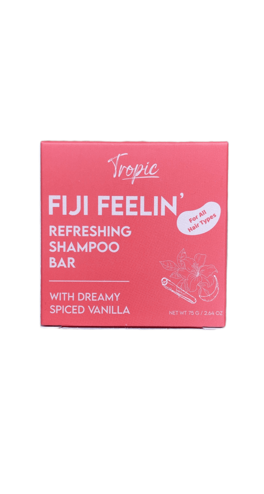 Tropic Fiji Feelin' frískandi sjampóstykki, draumkennd krydduð vanilla 75 g