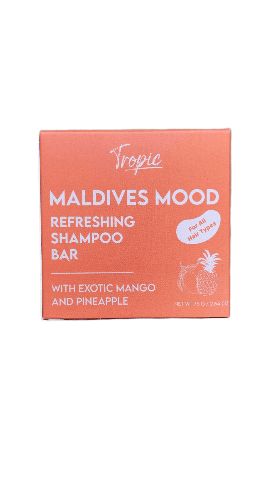 Tropic Maldives skapbætandi sjampóstykki með mangó og ananas 75 g