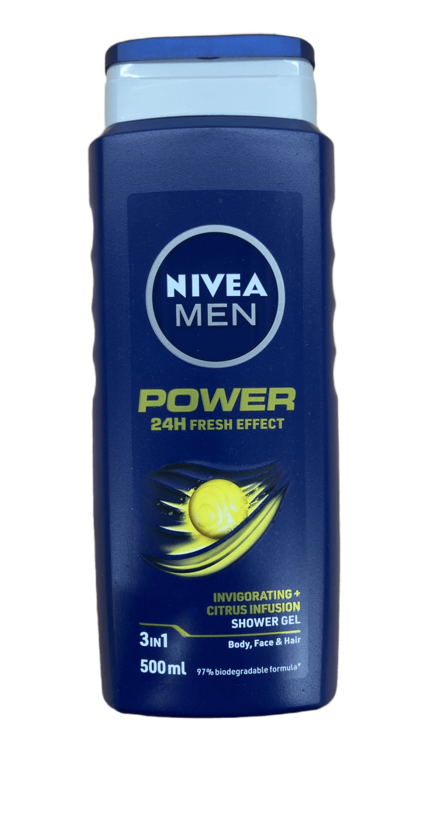 Nivea Men Power 3‑í‑1 sturtugel sítrusblanda 500 ml
