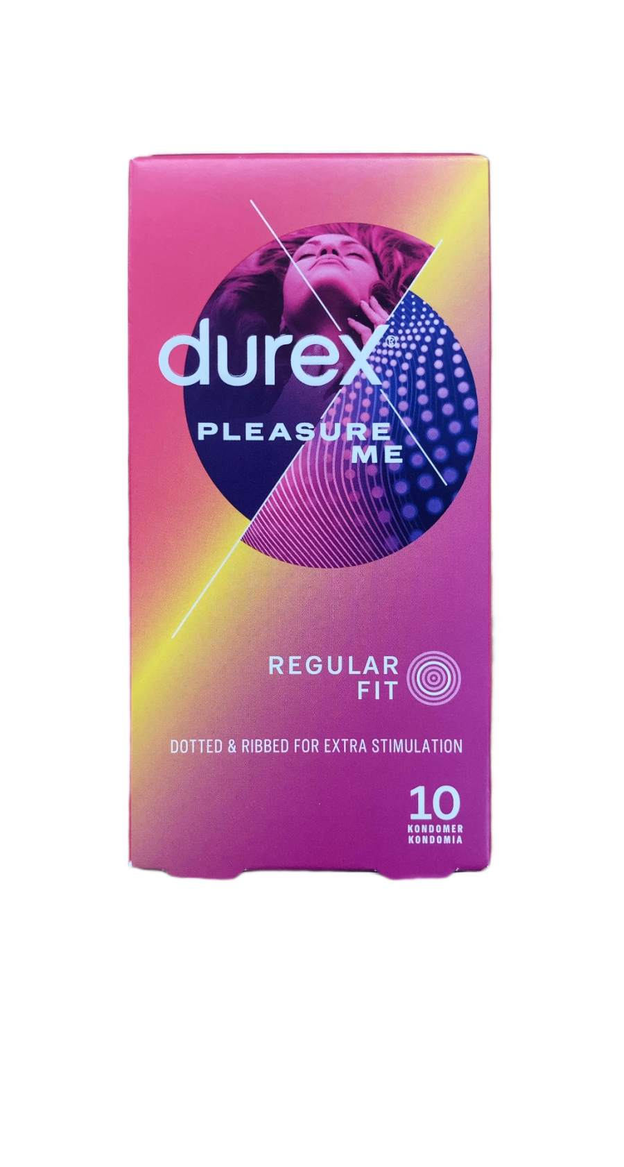 Durex Pleasure Me smokkar, venjuleg stærð, 10 stk