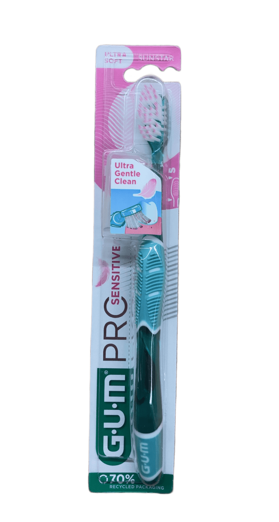 GUM Pro Sensitive Ultra Gentle Clean tannbursti, ofurmjúkur, 1 stk