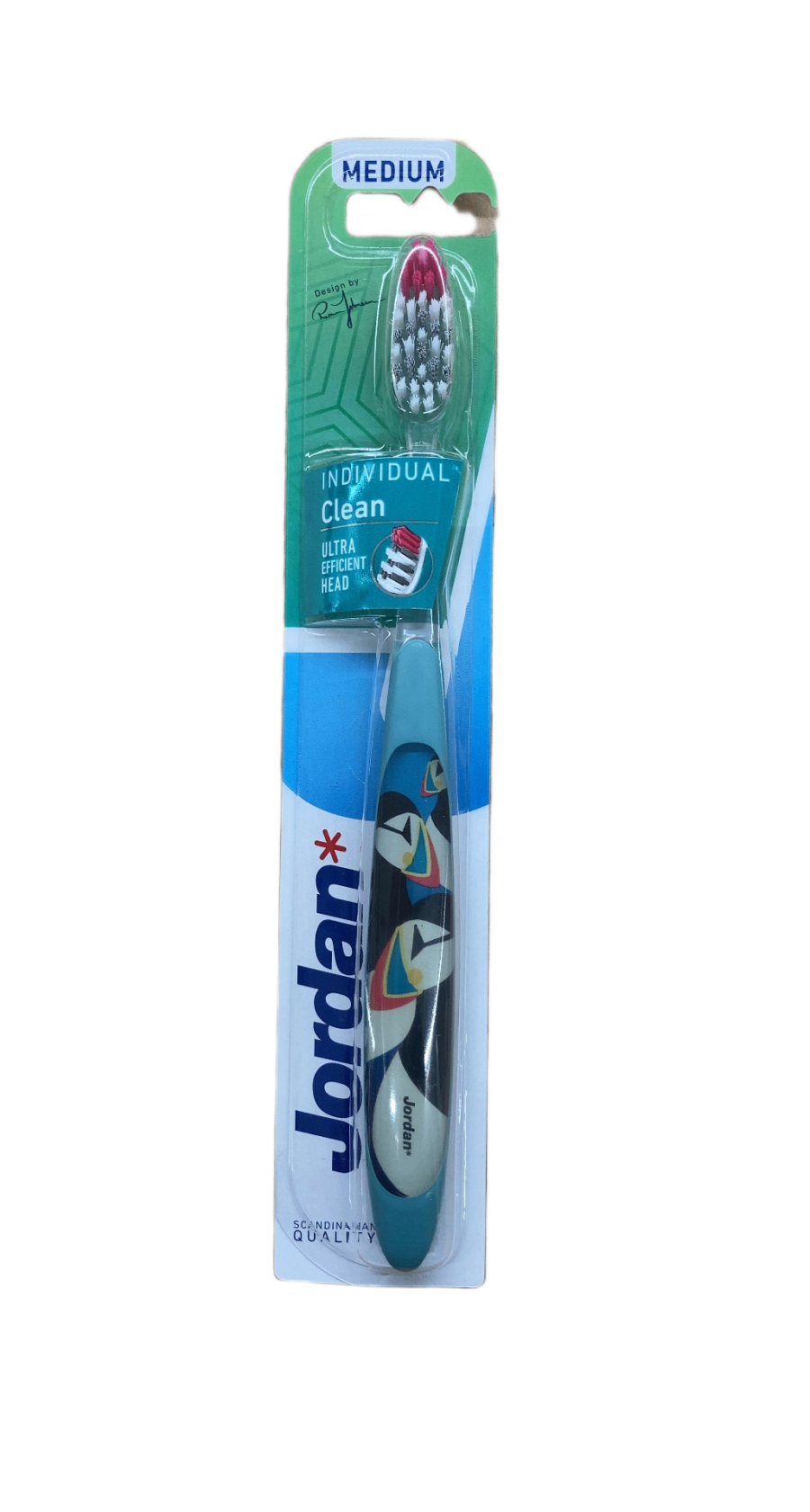 Jordan Individual Clean miðlungshörku tannbursti, 1 stk