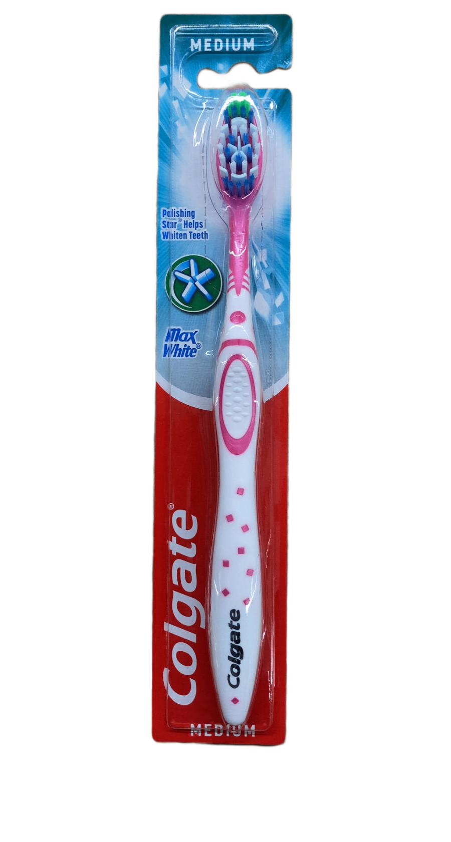 Colgate Max White Polishing Star tannbursti miðlungs, 1 stk