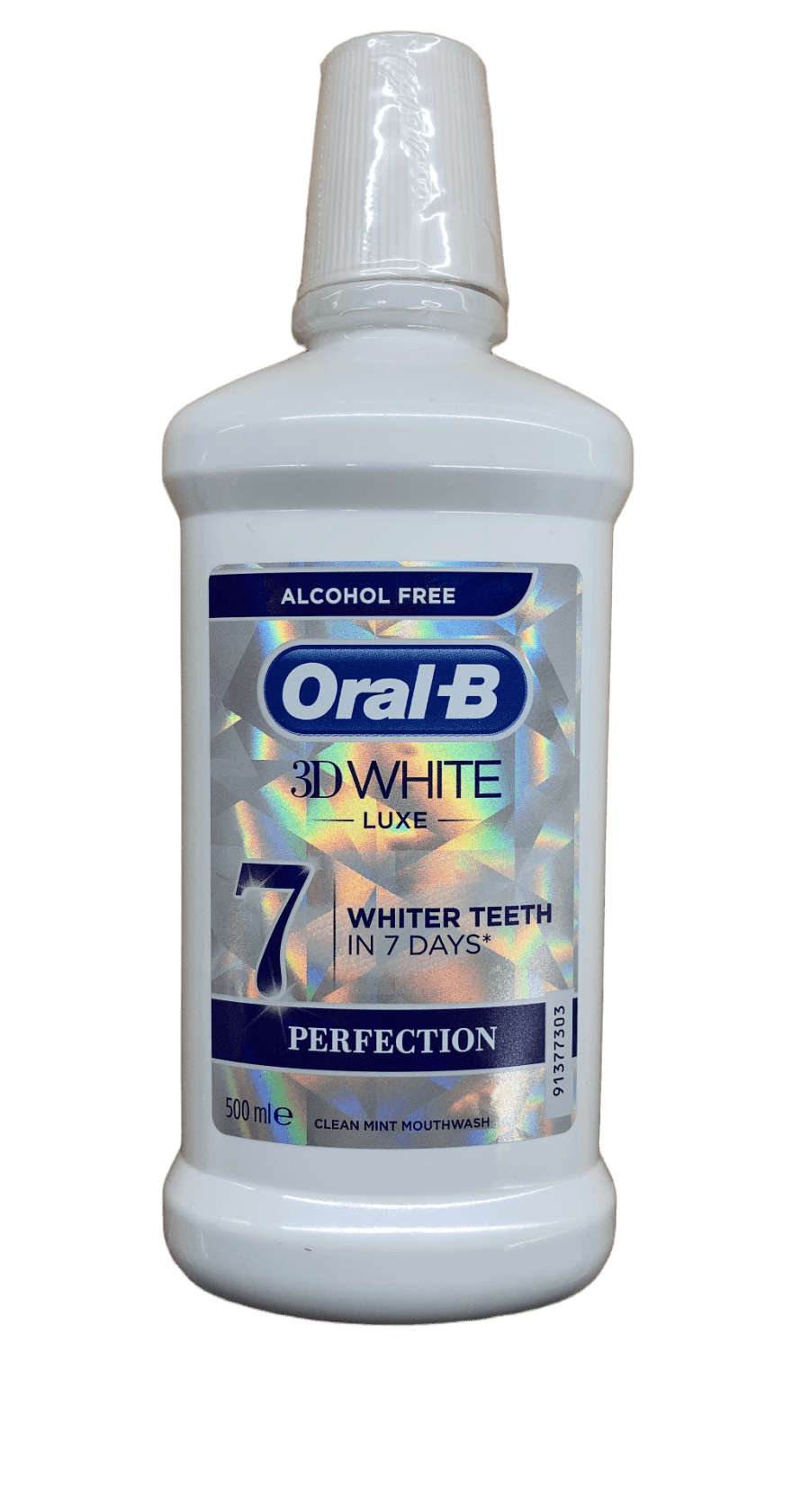 Oral-B 3D White Luxe Perfection áfengislaust munnskol, hreint myntubragð, 500 ml