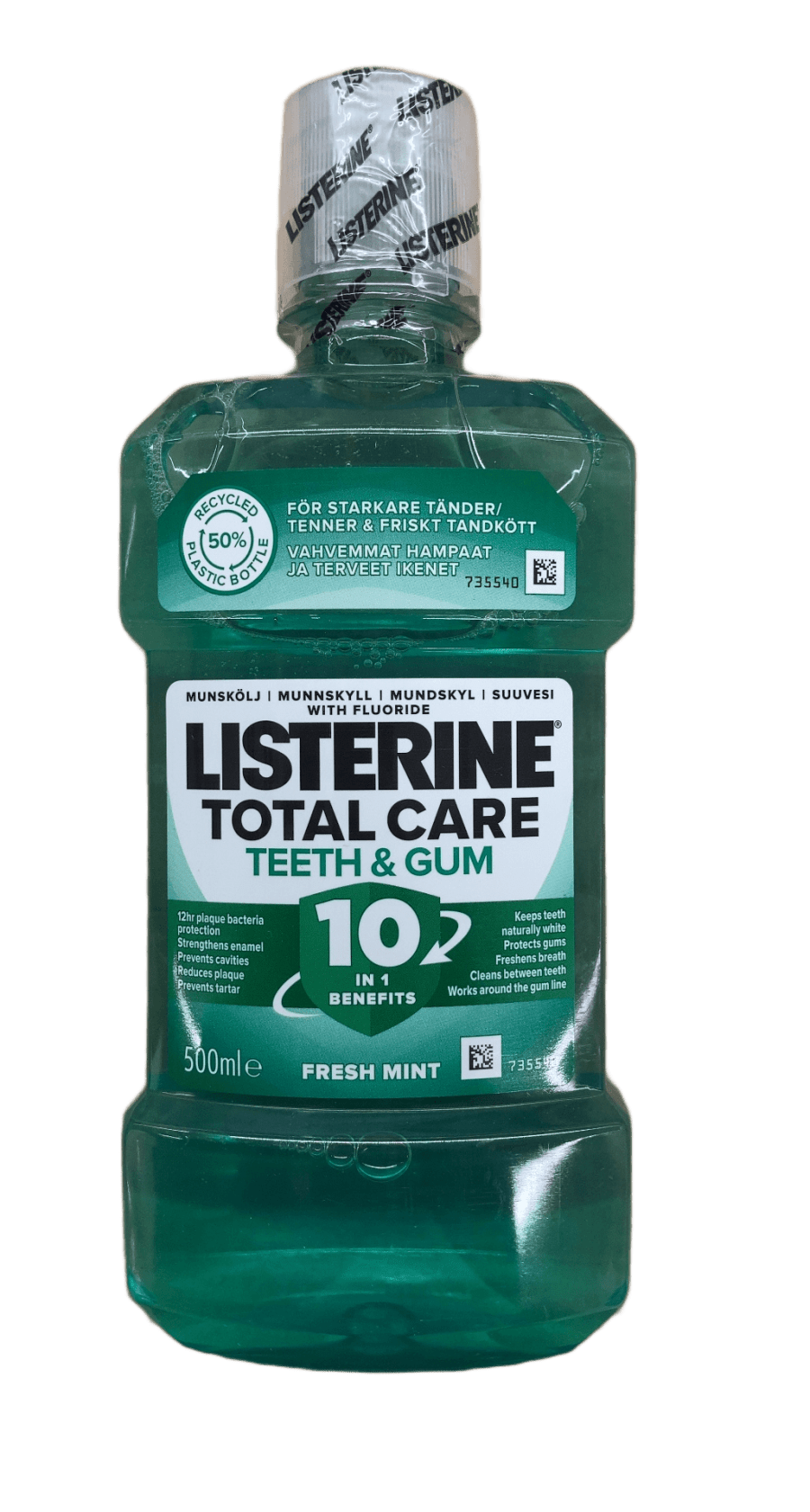 Listerine Total Care munnskol – tennur og tannhold, fersk mynta 500 ml
