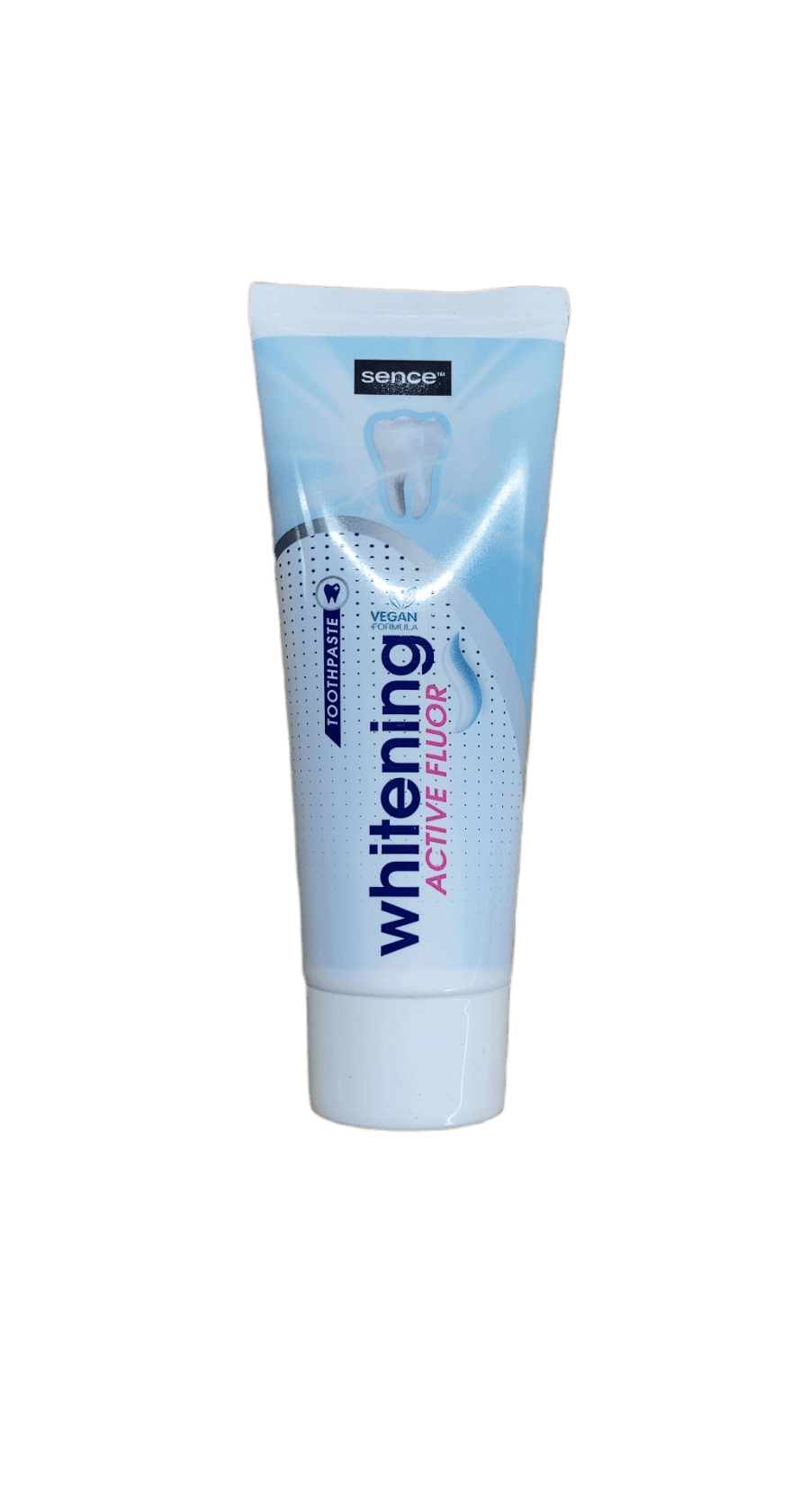 Sence hvíttandi tannkrem, virkt flúor, 75 ml