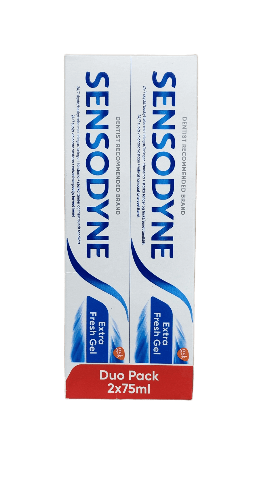Sensodyne Extra Fresh Gel tvípakki 2 x 75 ml