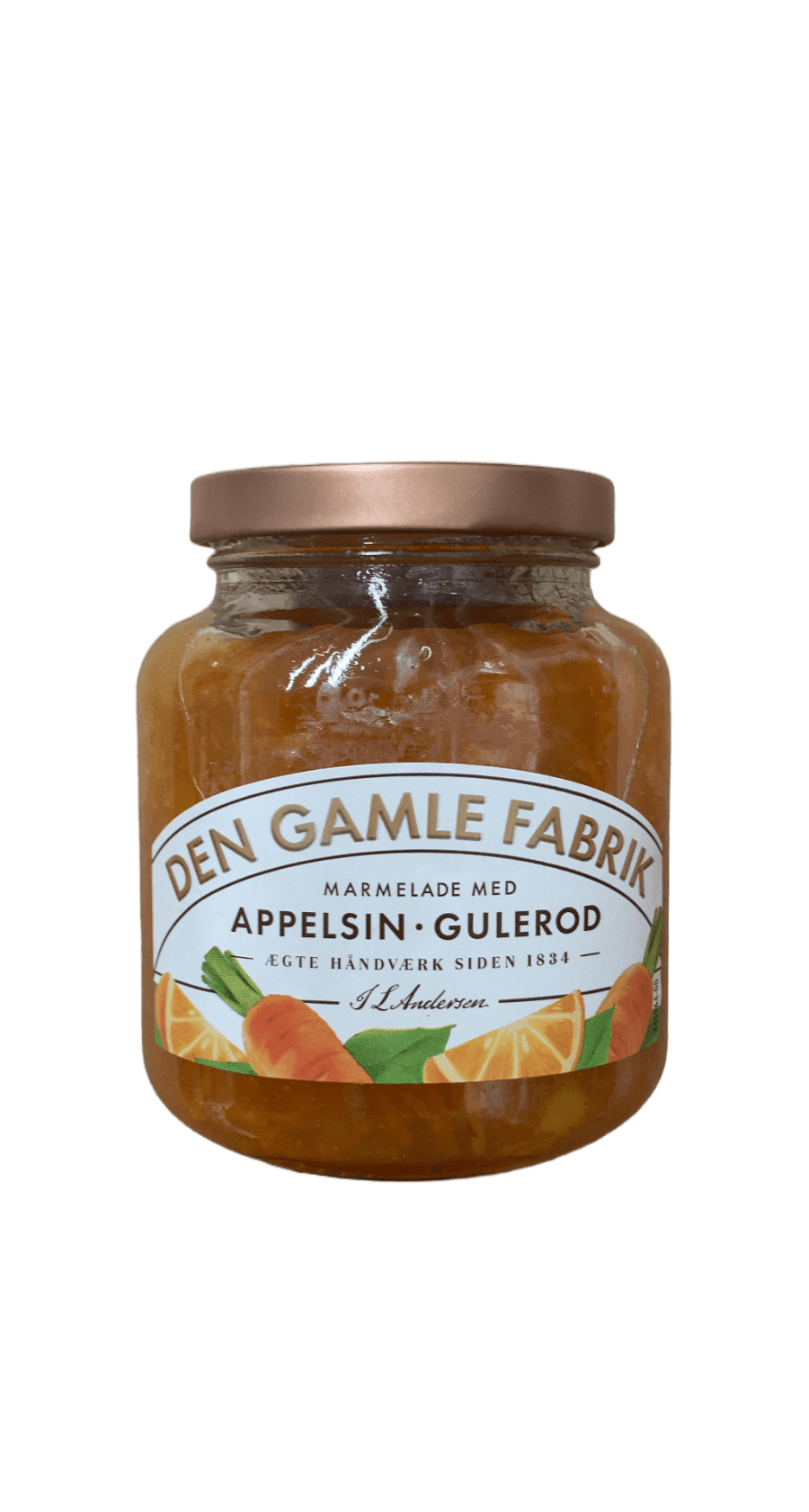 Den Gamle Fabrik Appelsínu-/gulrótarmarmelaði 380 g