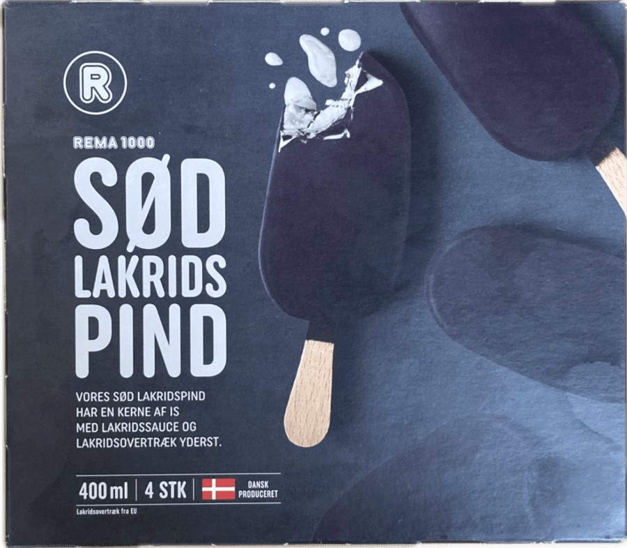 Rema íspinnar lakkrís 4 stk