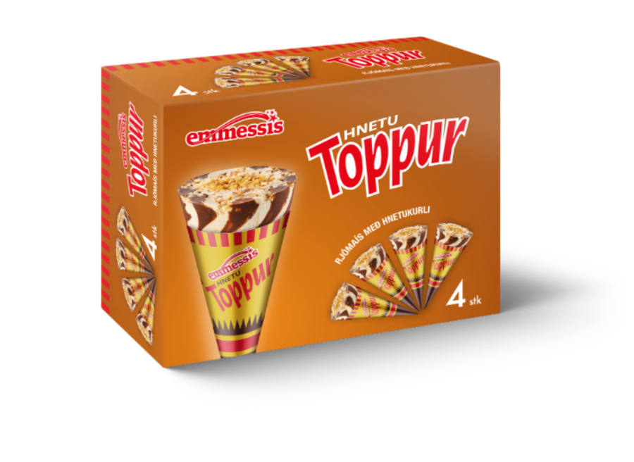 Hnetu toppur 4 stk