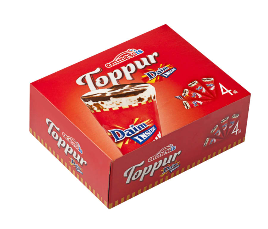 Daim toppur 4 stk