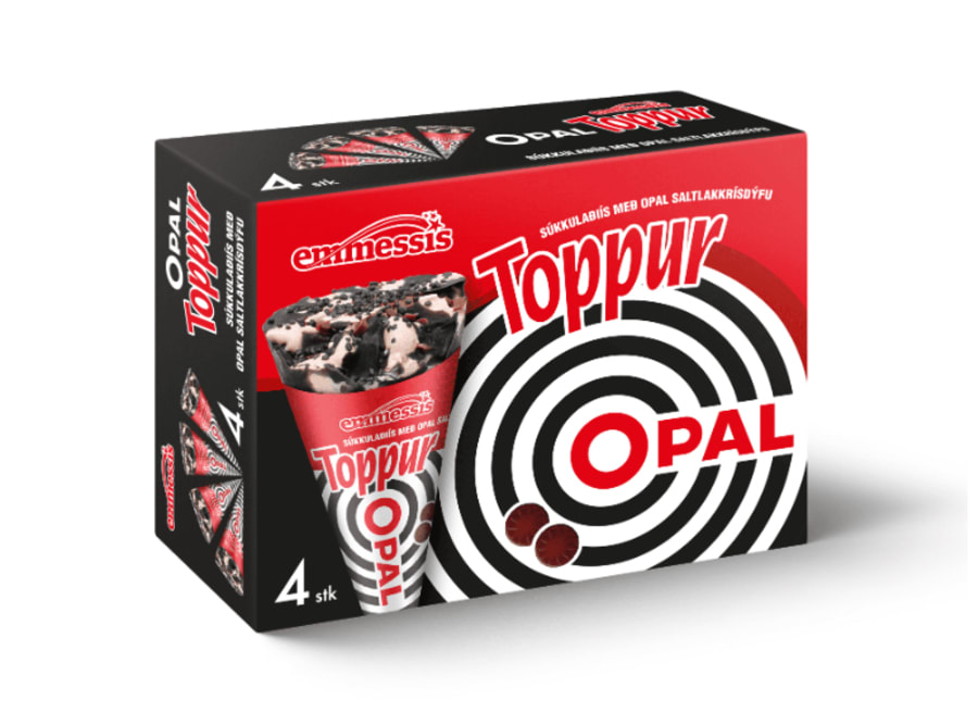 Ópal toppur 4 stk