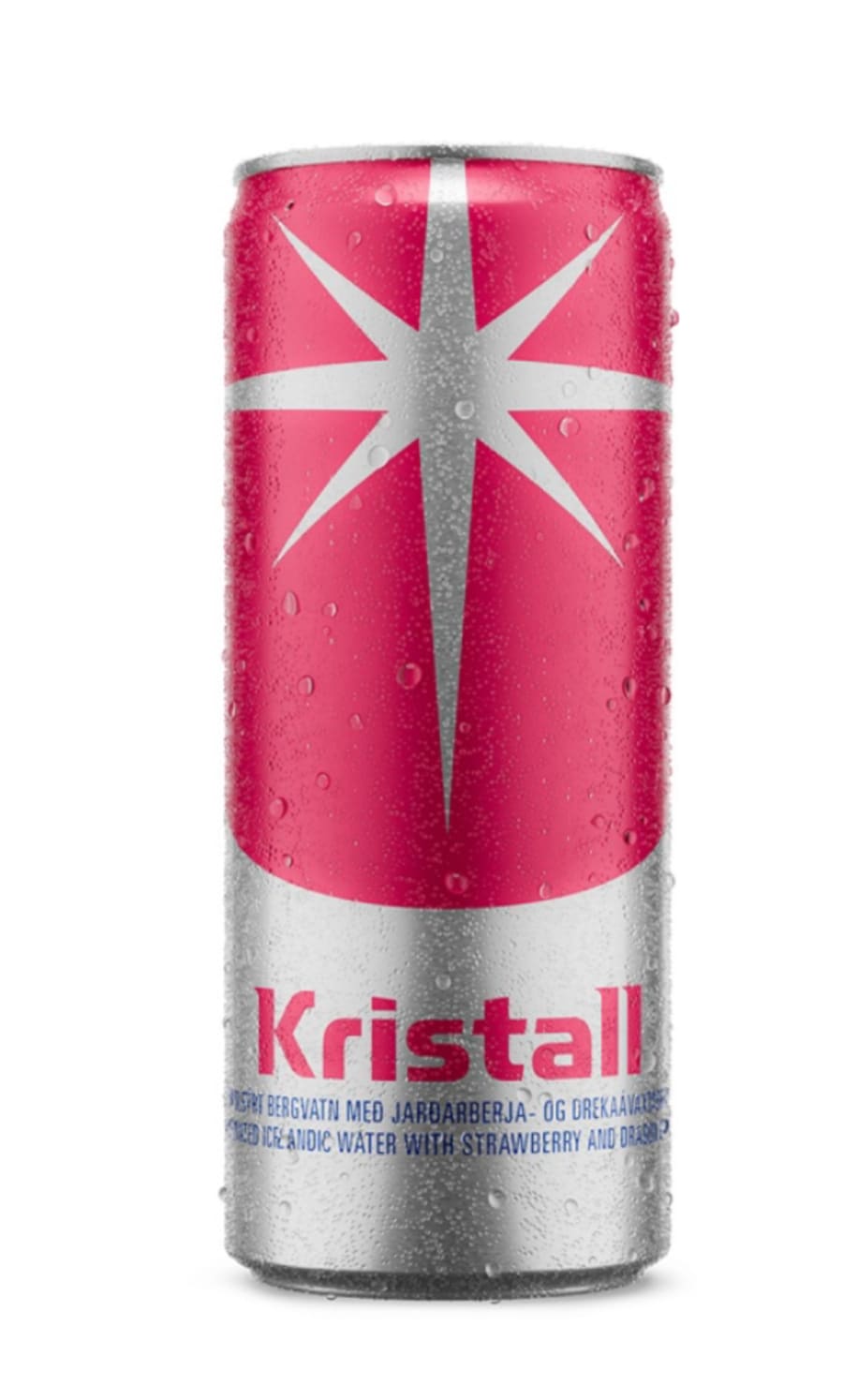 Kristall jarðaber og drekaávöxtur 330 ml