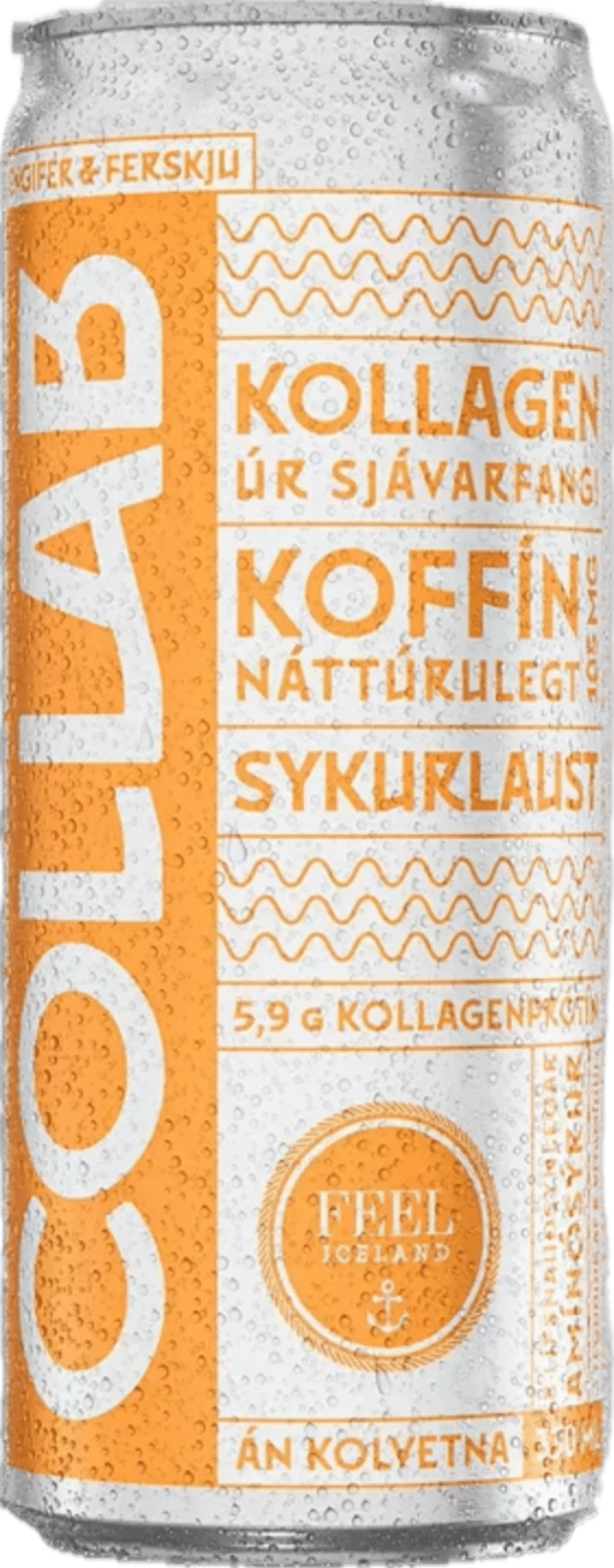 Collab engifer og ferskju 330 ml