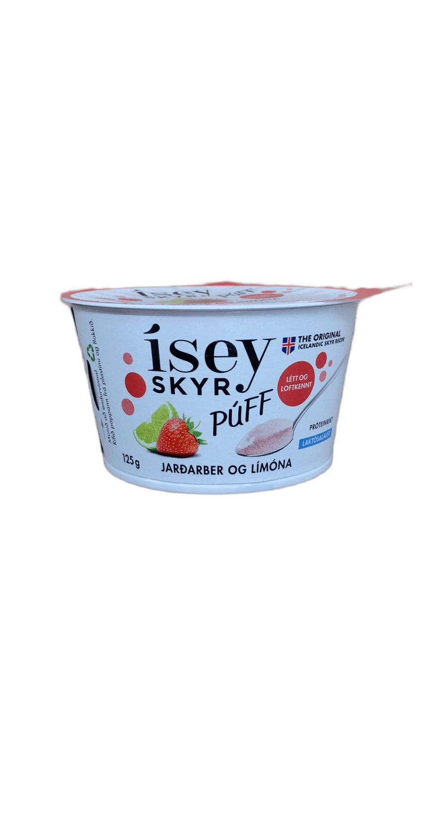 Ísey Skyr Púff Jarðarber og límóna 125 g