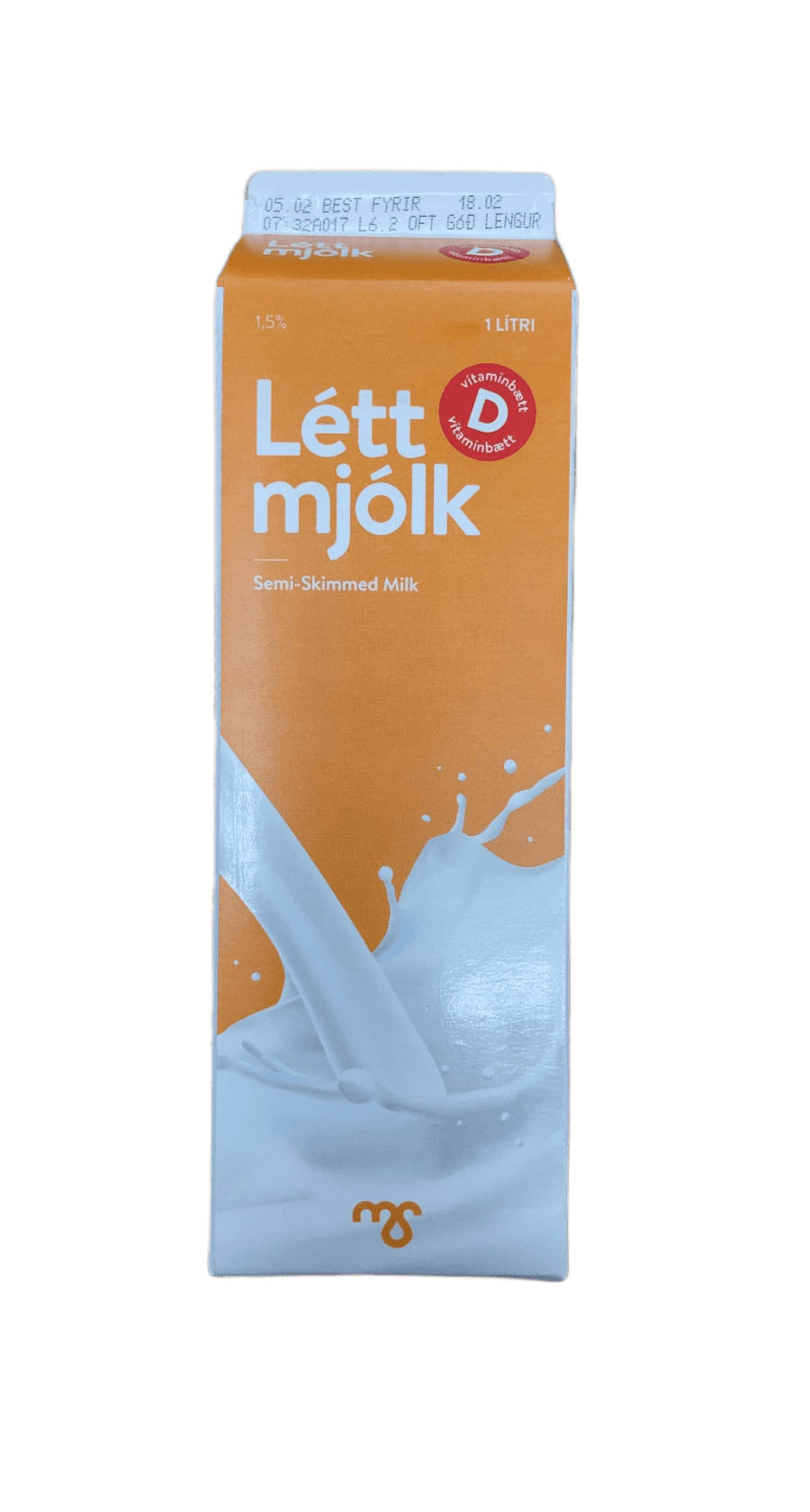 MS Létt D-mjólk 1,5% 1000 ml