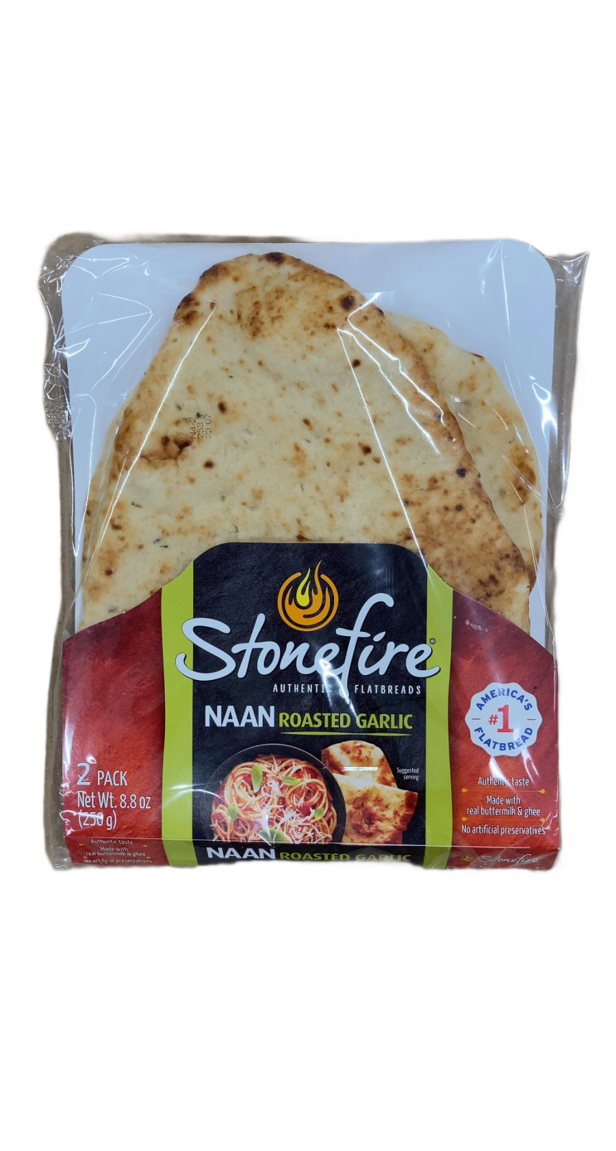 Stonefire ristað hvítlauks-naan (2 pakkar) 250 g