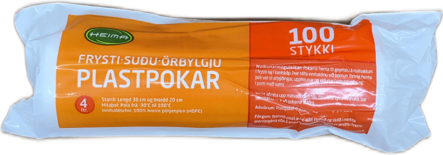 Frysti-Suðu-Örbylgju Plastpokar
