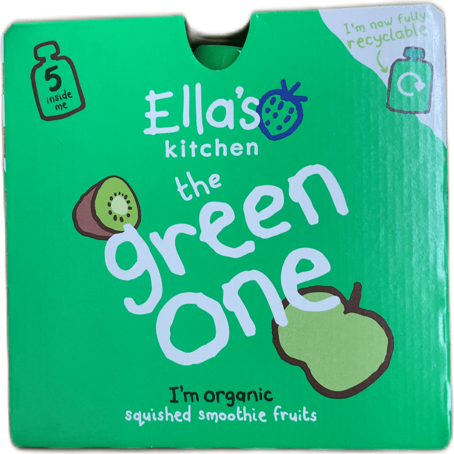 Ella's Kitchen The Green One lífrænn ávaxtasmúði 5 x 90 g
