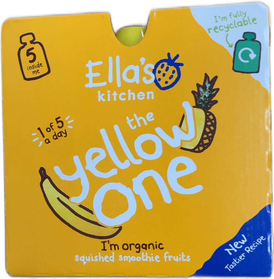 Ella's Kitchen The Yellow One lífrænn ávaxtasmoothie 5 x 90 g