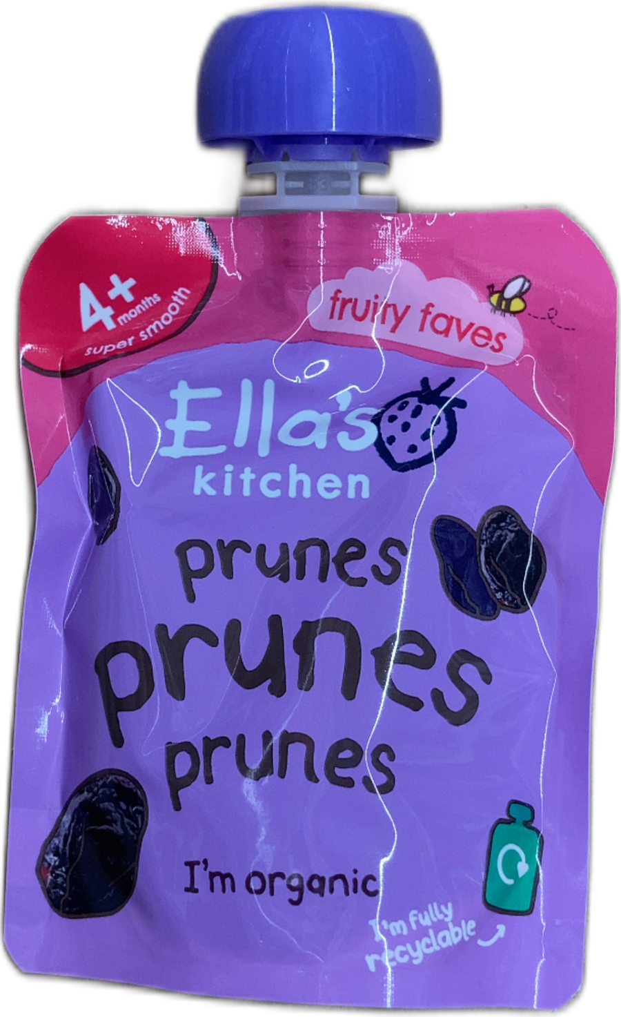 Ella's Kitchen Lífrænar sveskjur 4+ mánaða 70 g