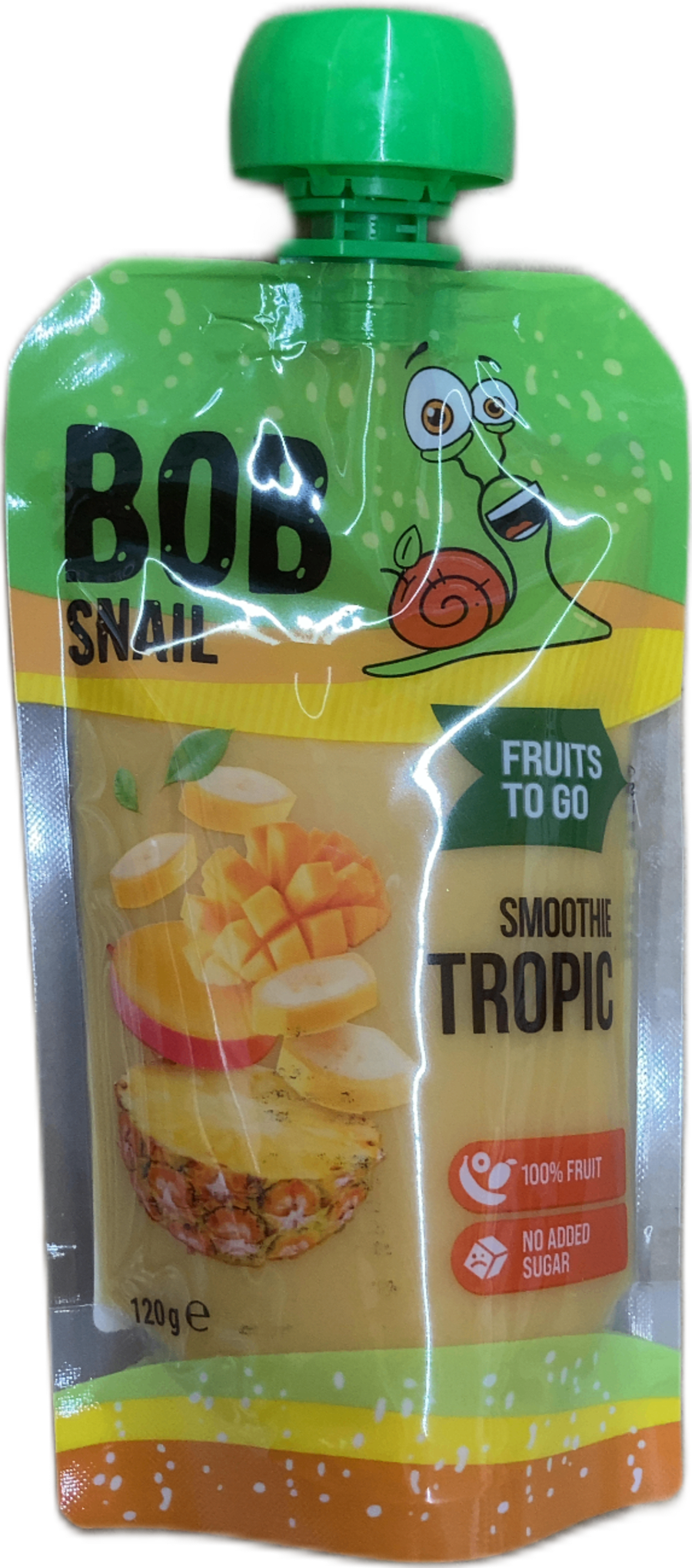 Bob Snail tropískur smúði banani-ananas-mangó 120 g