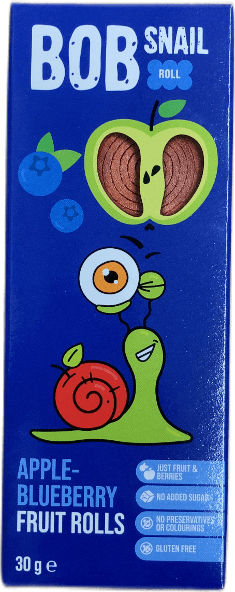 Bob Snail ávaxtarúllur – epli og bláber 30 g