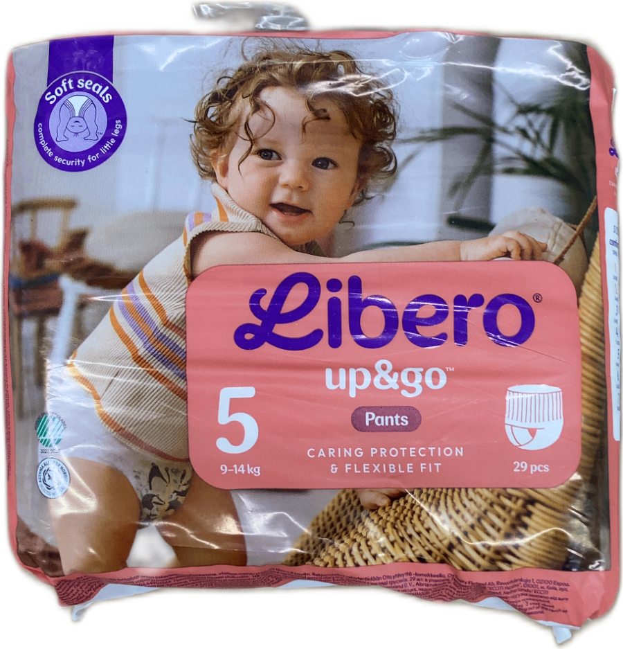 Libero Up&Go bleyjubuxur stærð 5 (9–14 kg) 29 stk