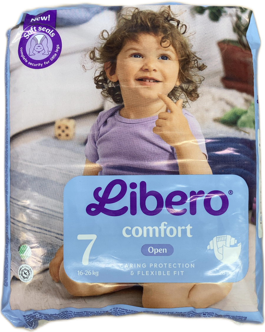 Libero Comfort 7 bleyjur 28 stk (16–26 kg)