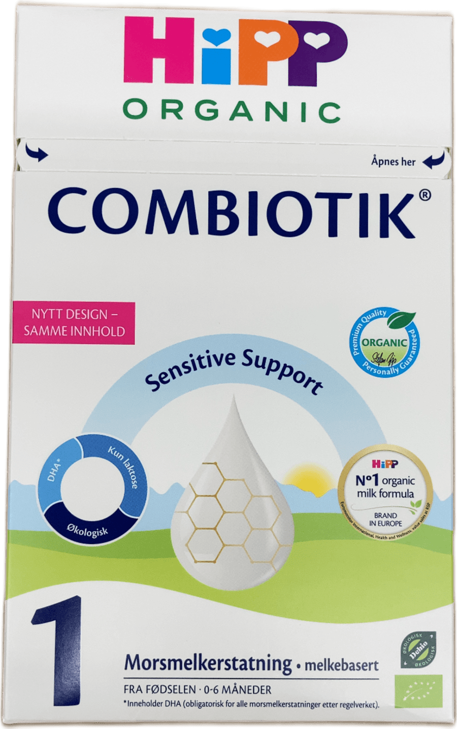 HiPP Lífrænt Combiotik 1 Ungbarnamjólk (0–6 mánaða) 500 g