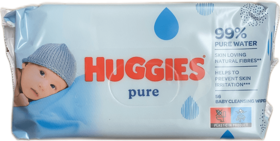 Huggies Pure blautþurrkur fyrir ungbörn 56 stk