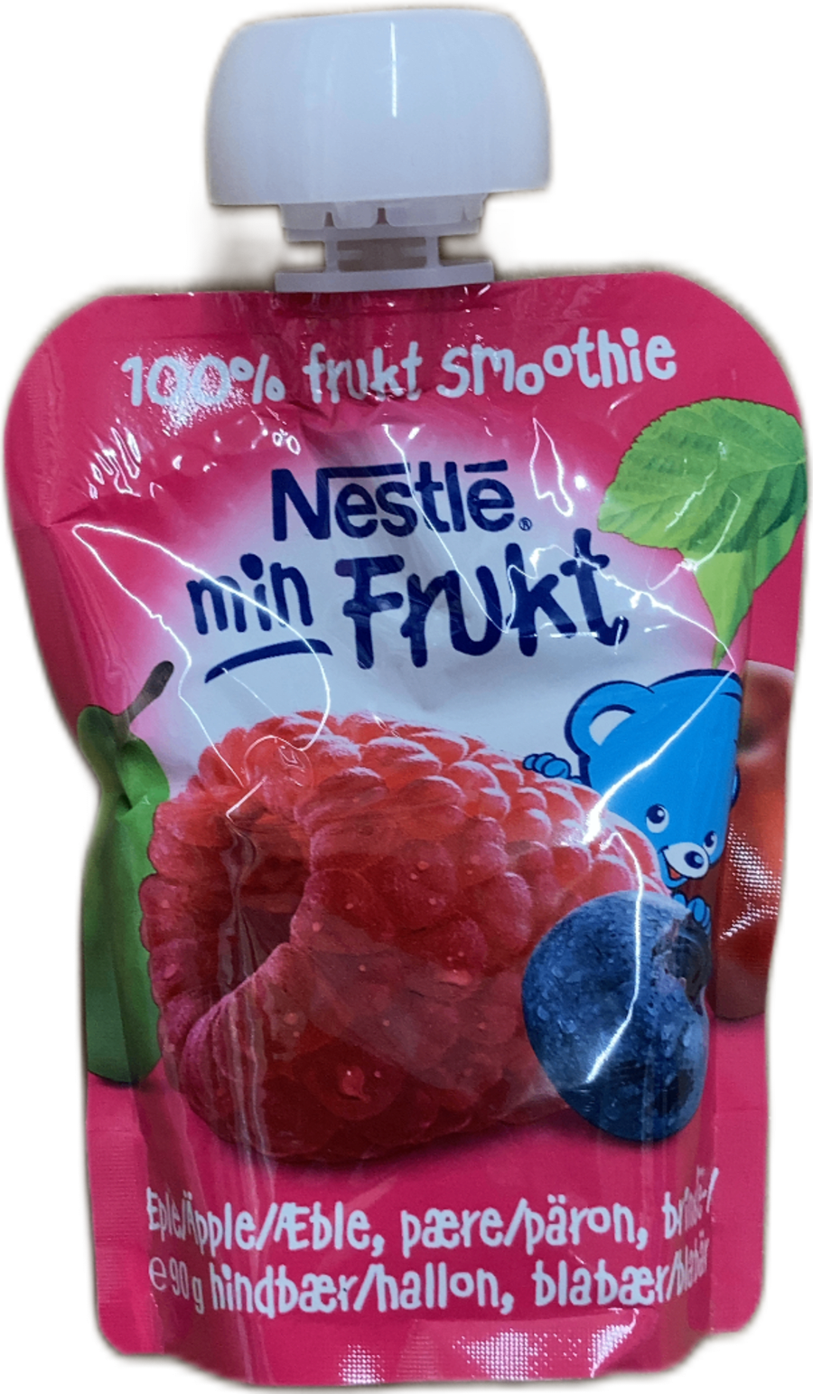 Nestlé Min Frukt 100% ávexta smoothie epli, pera, hindber, bláber 90 g