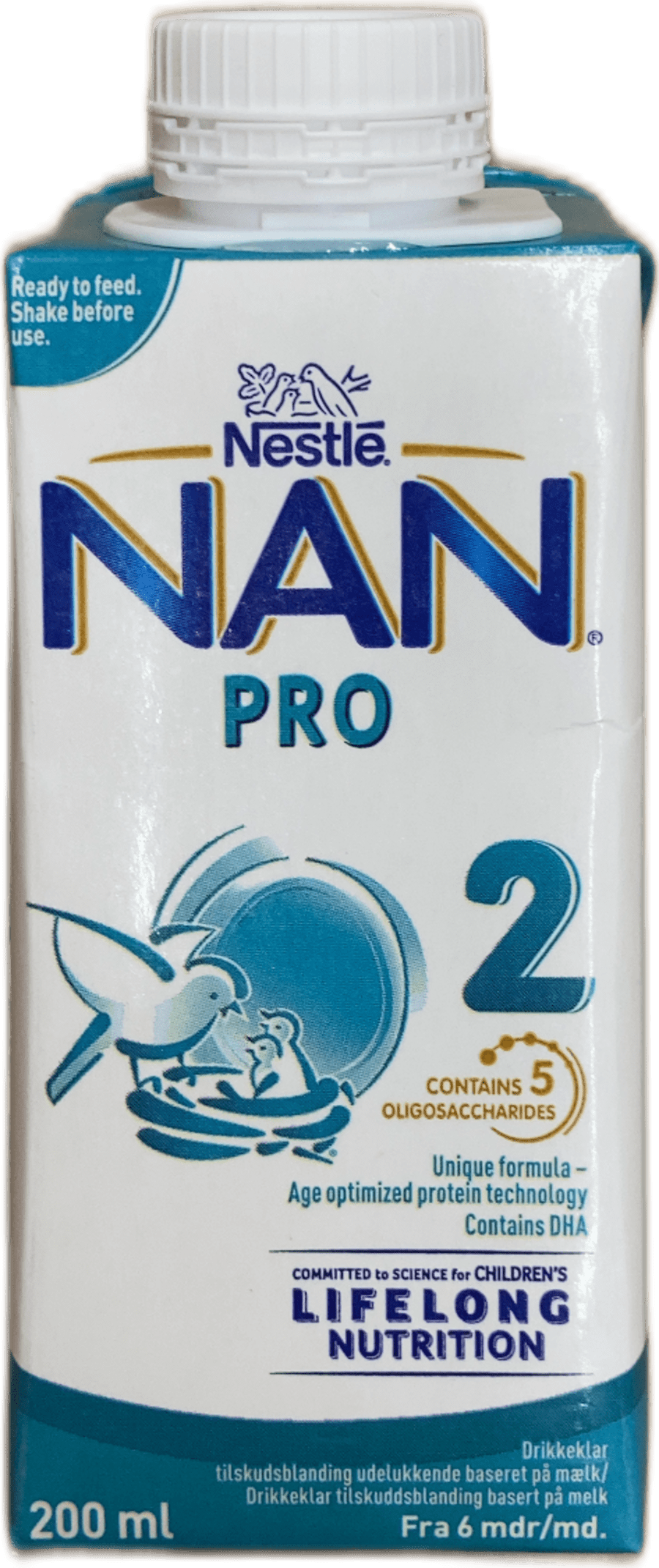 Nestlé NAN PRO 2 tilbúið til neyslu 200 ml