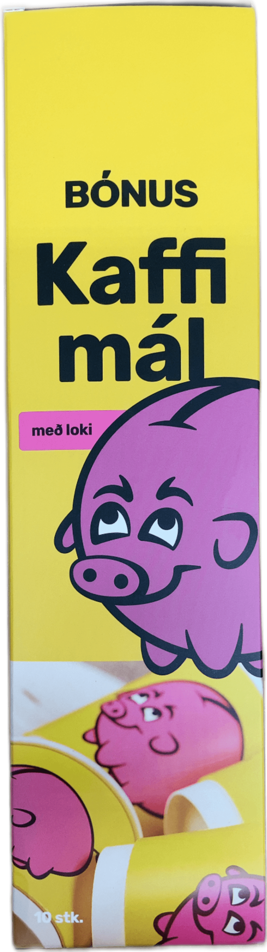 Bónus Kaffimál með loki 10 stk