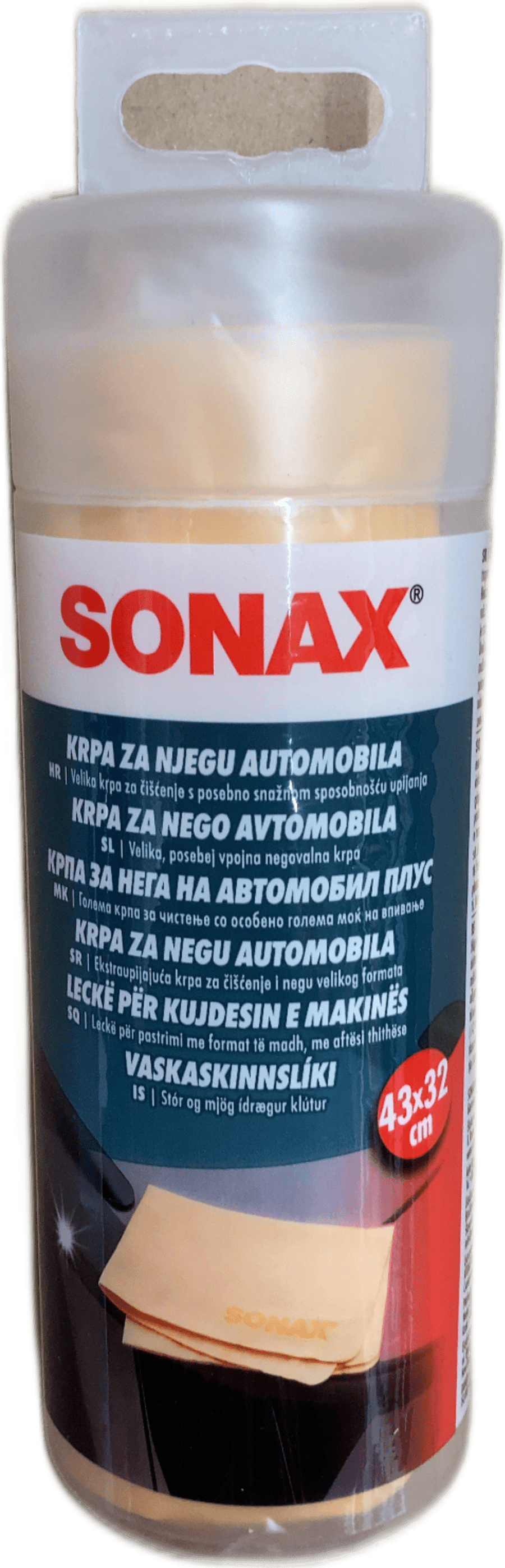 SONAX stór og mjög ídrægur bílaklútur 43x32 cm