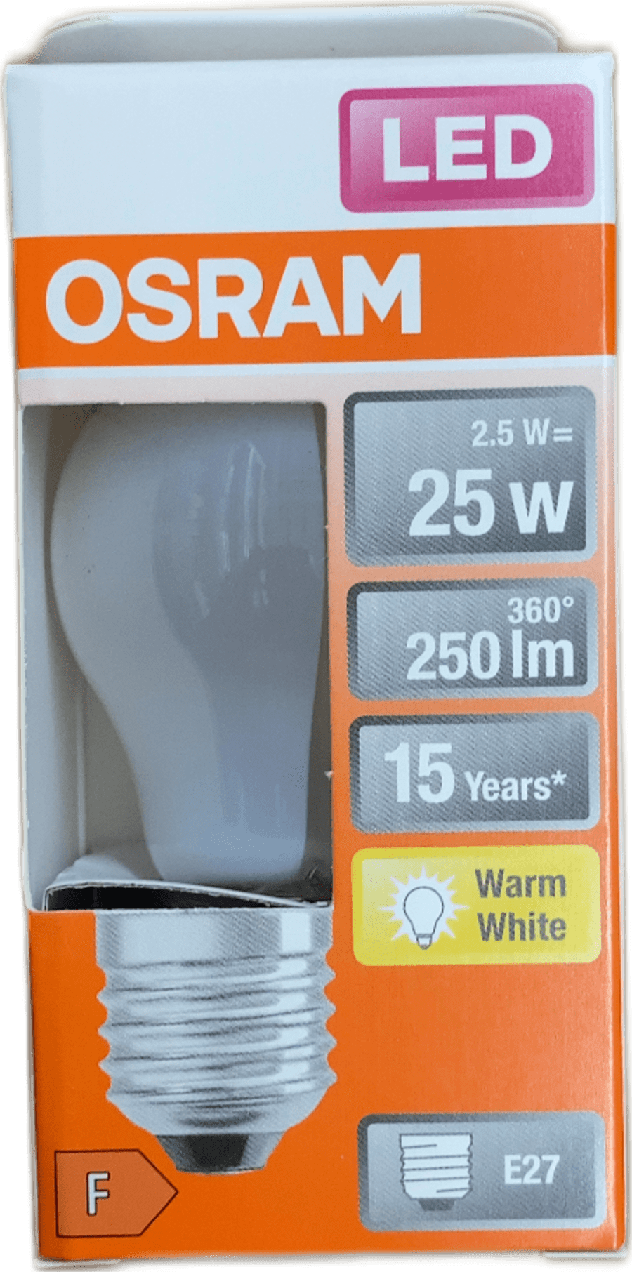 OSRAM LED Star Classic P 25 E27 2,5W (25W) 2700K hlýhvít 250 lm 1 stk