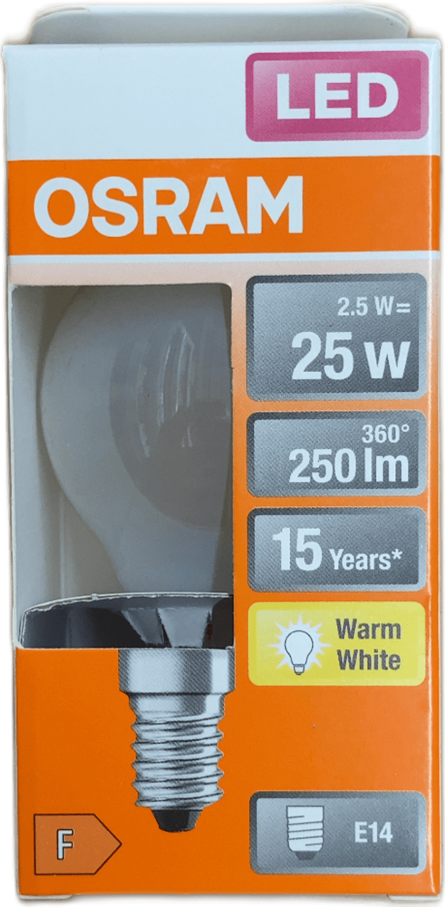 Osram LED Star Classic P 25 E14 2,5W Hlýhvítt 2700K (1 stk)