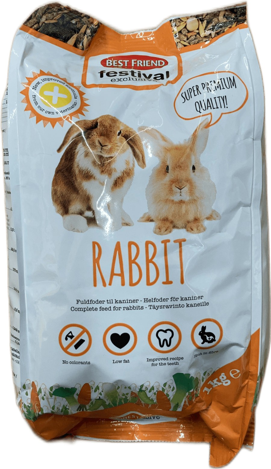 Best Friend Festival Exclusive heilfóður fyrir kanínur 1 kg