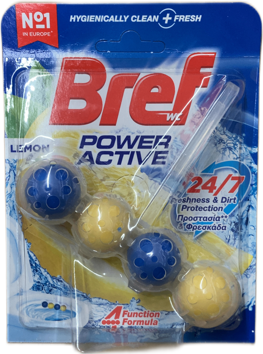 Bref Power Active sítrónu salernisbrúnarkubbur 50 g