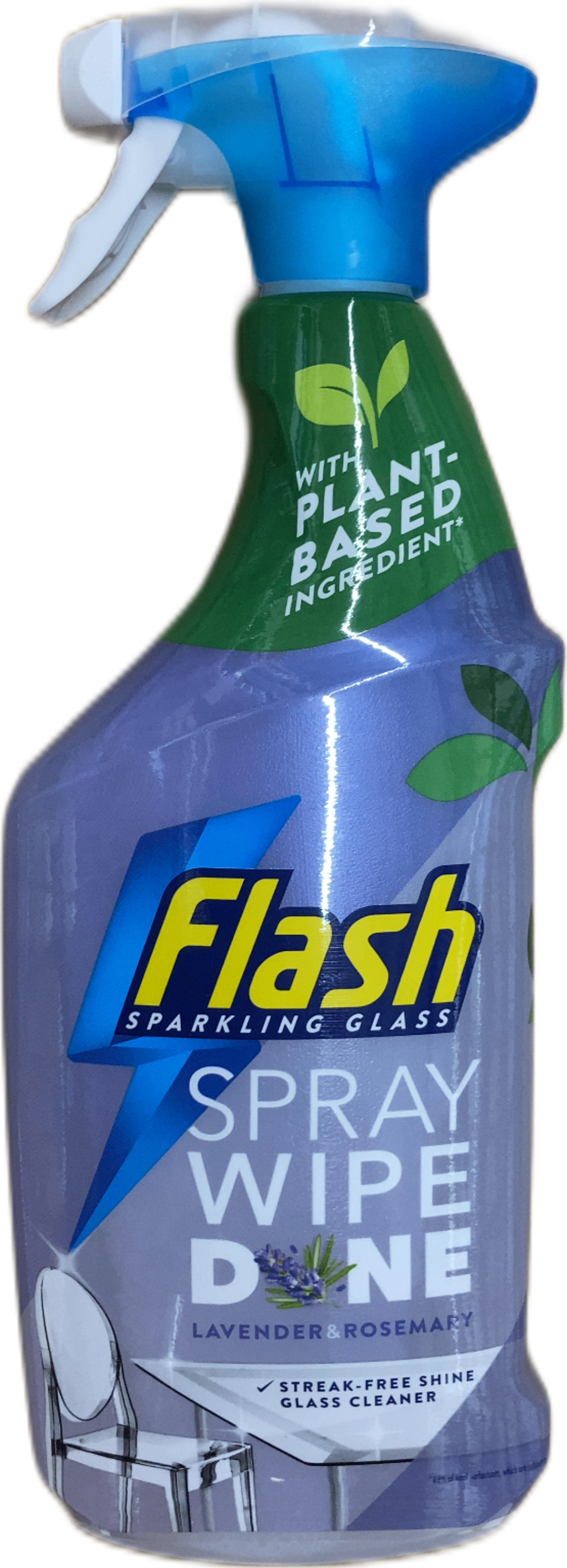 Flash glansandi glerhreinsir, lavendill og rósmarín, 800 ml