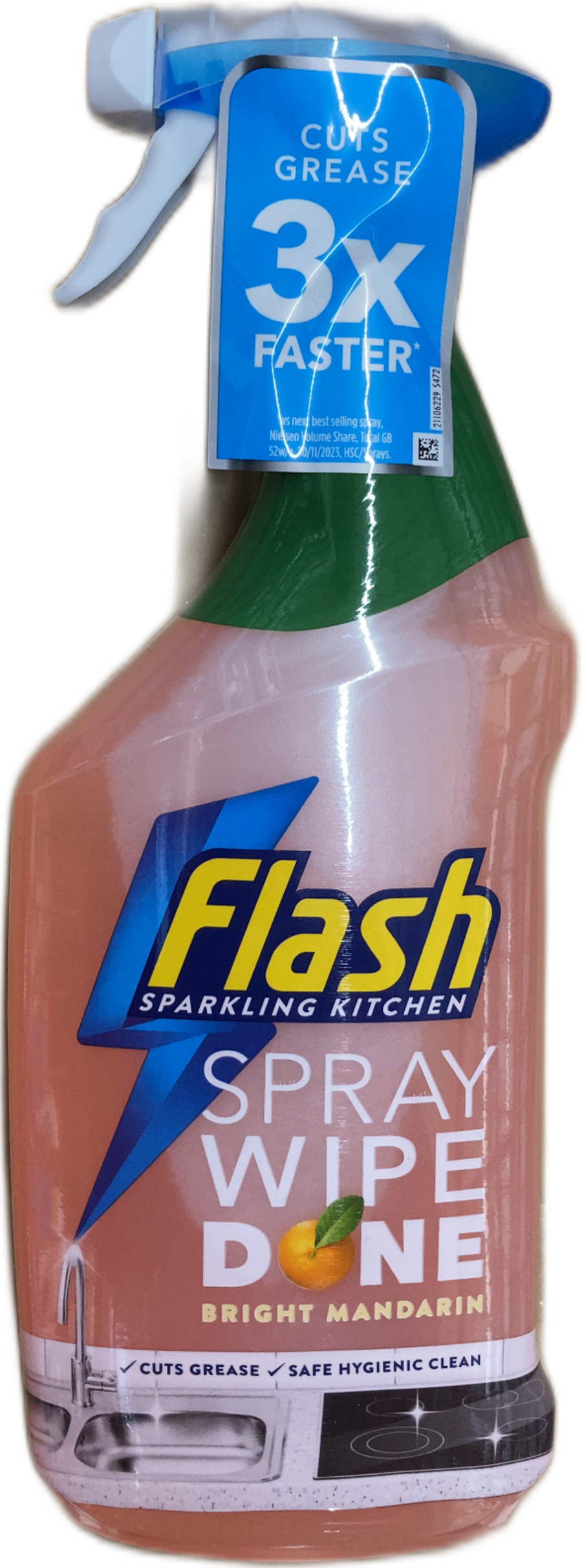 Flash glansandi eldhússprey björt mandarína 800 ml