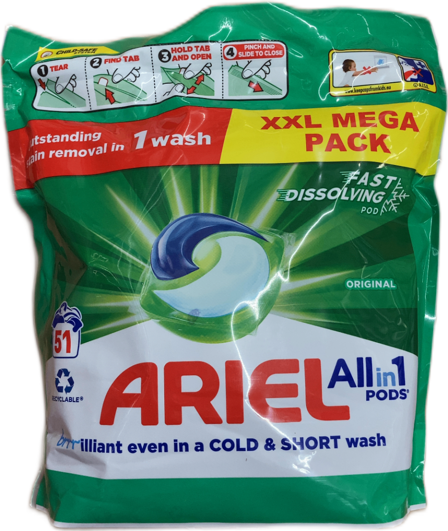 Ariel All-in-1 Pods Original 974.1 g (51 stk)