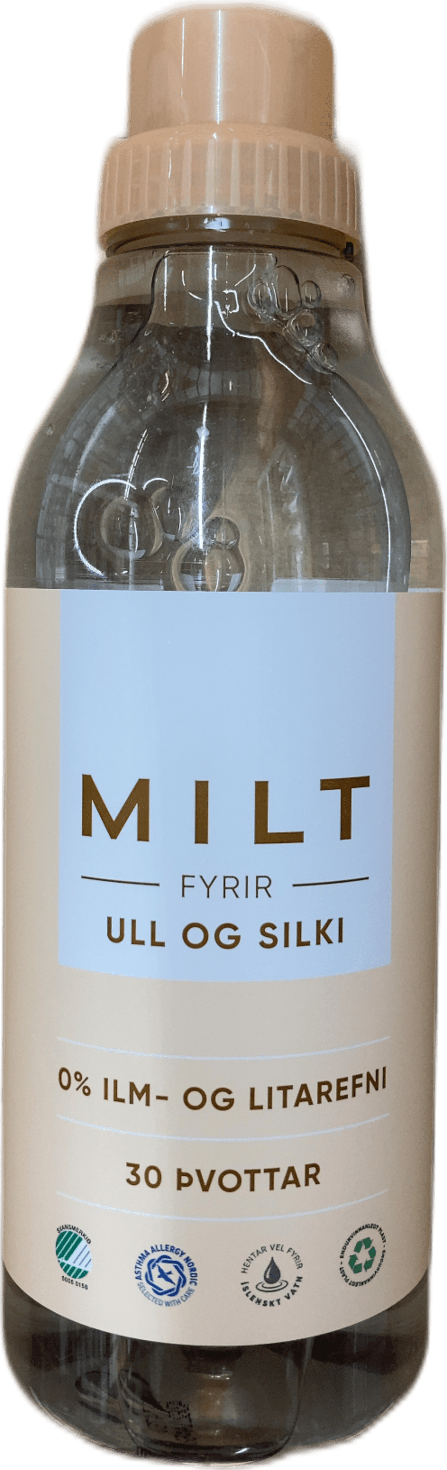 Milt Ull og Silki þvottaefni ilmlaust 750 ml